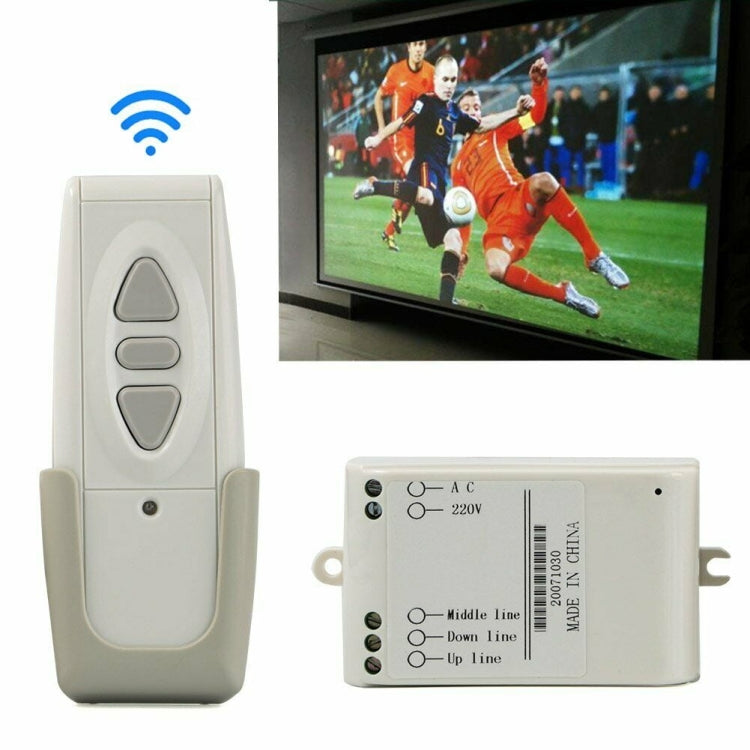 220V Universal Projection Instrument Cloth Wireless Remote Control Electric Screen Controller Video Electrical Accessories - Other by PMC TechLife | Online Shopping South Africa | PMC TechLife | Buy Now Pay Later Mobicred