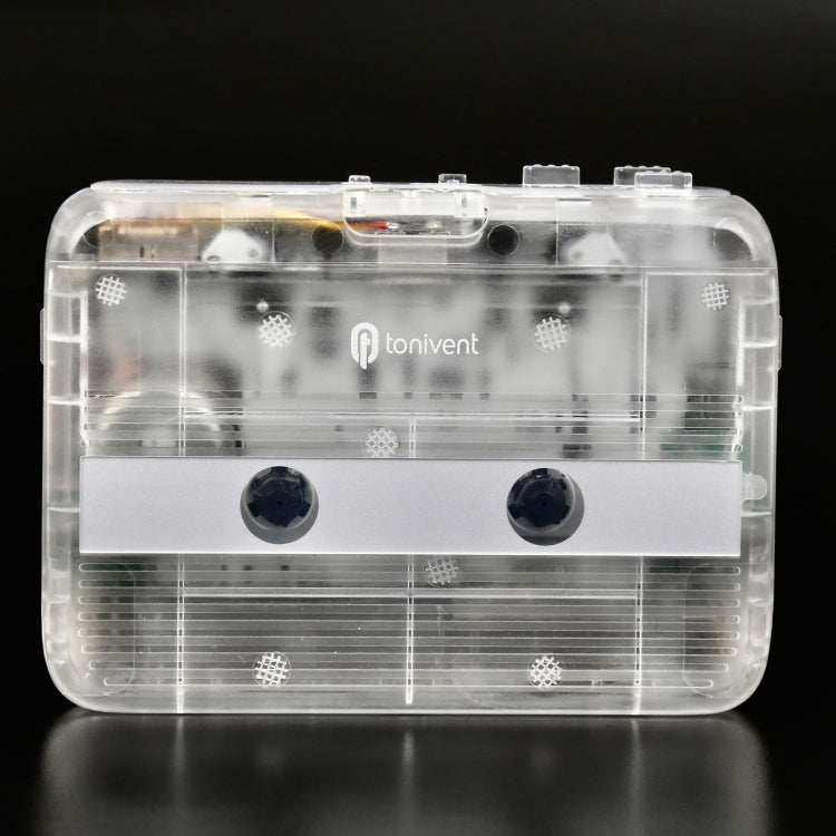 Tonivent TON007T Portable Bluetooth Tape Cassette Player, Support FM / Bluetooth Input and Output(Transparent) - Tape Converter by PMC Jewellery | Online Shopping South Africa | PMC Jewellery | Buy Now Pay Later Mobicred