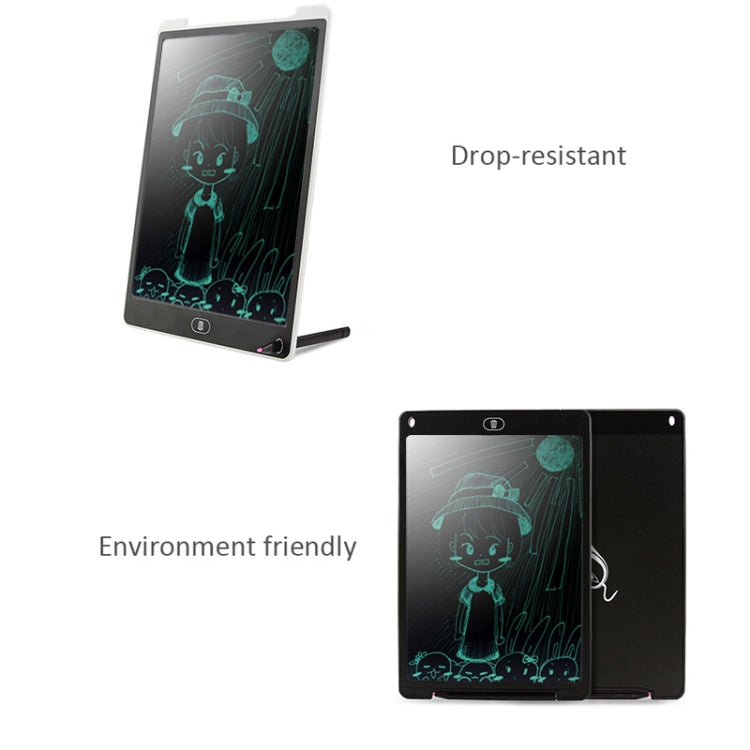 Portable 12 inch LCD Writing Tablet Drawing Graffiti Electronic Handwriting Pad Message Graphics Board Draft Paper with Writing Pen(White) -  by PMC TechLife | Online Shopping South Africa | PMC TechLife