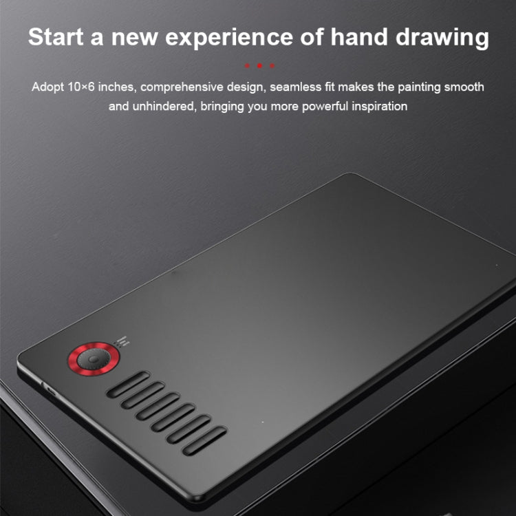 VEIKK A15PRO 10x6 inch 5080 LPI Type-C Interface Smart Touch Electronic Graphic Tablet (Red) - free shipping - PMC Jewellery - Order now!