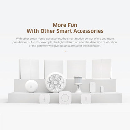 Original Xiaomi Youpin Aqara Zigbee Shock Sensor Mijia Aqara Smart Motion Sensor Vibration Detection Alarm Monitor for Xiaomi Smart Home Suite Devices (CA1001)(White) - Home Automation Modules by Xiaomi | Online Shopping South Africa | PMC Jewellery | Buy Now Pay Later Mobicred