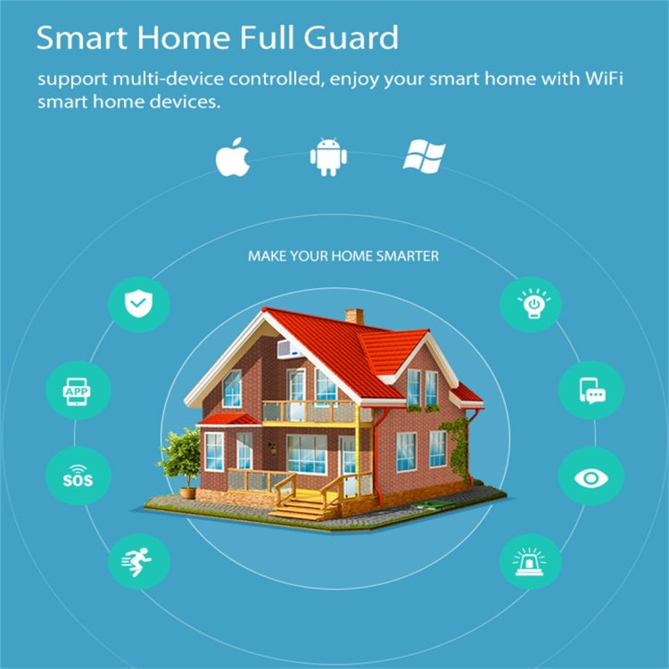 NEO NAS-SC02W Wireless WiFi EU Smart Light Control Switch 2Gang - Smart Switch by NEO | Online Shopping South Africa | PMC Jewellery | Buy Now Pay Later Mobicred