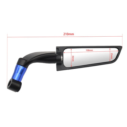 Motorcycle Modification Fixed Wind Wing Rearview Mirror (Black) - Side Mirrors by PMC Jewellery | Online Shopping South Africa | PMC Jewellery