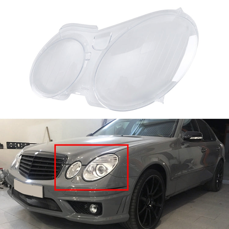 For Mercedes-Benz E-Class W211 2002-2008 Car Left Side Headlight Transparent Protective Cover 2118202961 - Car Light Accessories by PMC Jewellery | Online Shopping South Africa | PMC Jewellery