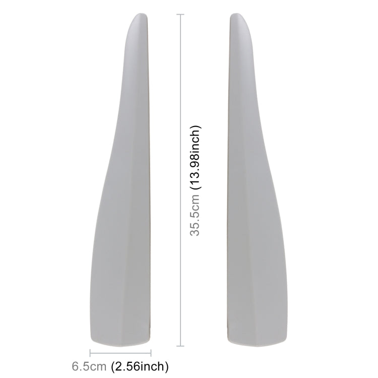 1 Pair Car Solid Color Silicone Bumper Strip, Style: Long (Grey) - Anti Collision Sticker by PMC TechLife | Online Shopping South Africa | PMC TechLife | Buy Now Pay Later Mobicred