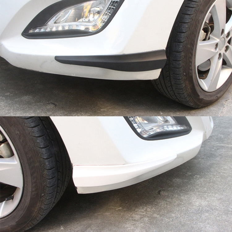 1 Pair Car Carbon Fiber Silicone Bumper Strip, Style: Long (White) - Anti Collision Sticker by PMC TechLife | Online Shopping South Africa | PMC TechLife | Buy Now Pay Later Mobicred
