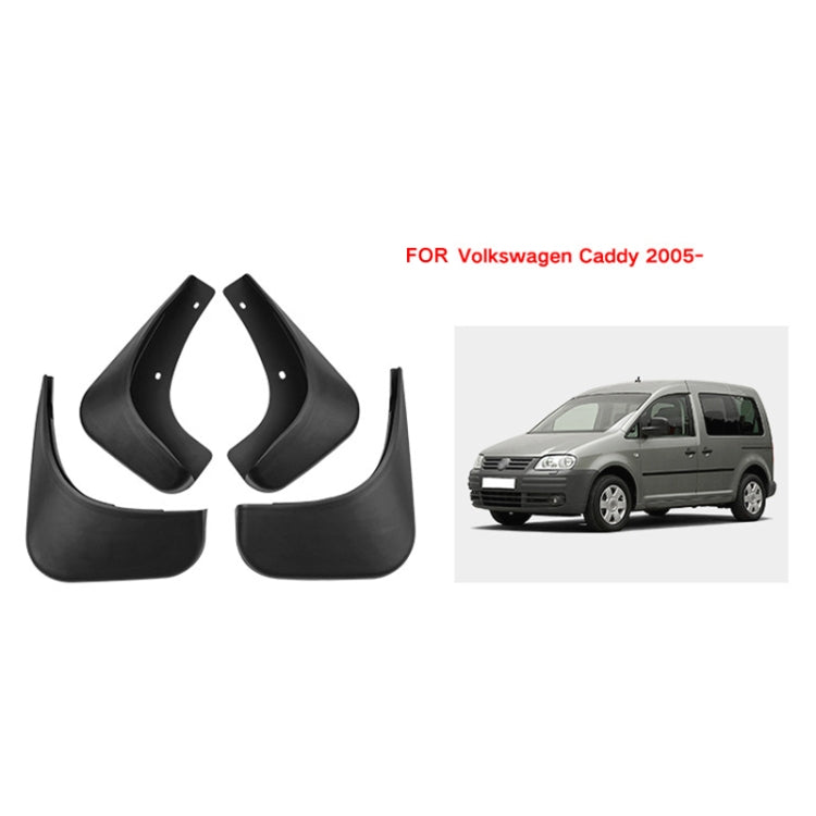 For Volkswagen Caddy 2005 4pcs/Set Car Auto Soft Plastic Splash Flaps Fender Guard - Mudguards by PMC TechLife | Online Shopping South Africa | PMC TechLife | Buy Now Pay Later Mobicred