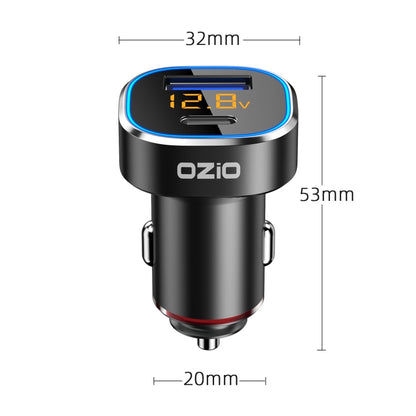 Ozio MX04TC PD + QC3.0 Dual USB Ports Car Mini Charger - Car Charger by ozio | Online Shopping South Africa | PMC Jewellery | Buy Now Pay Later Mobicred