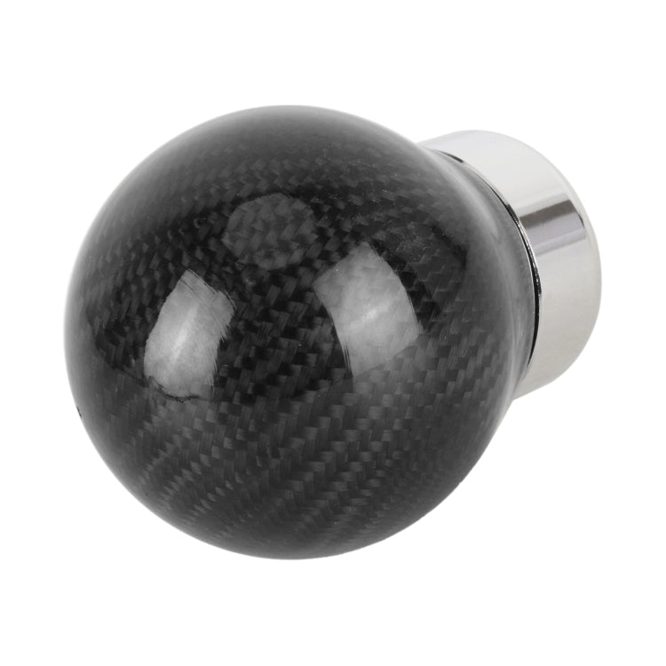 Car Carbon Fiber Pattern Gear Shift Knob Round Modified Gear Shift Head (Black) - Shift Knob by PMC Jewellery | Online Shopping South Africa | PMC Jewellery | Buy Now Pay Later Mobicred