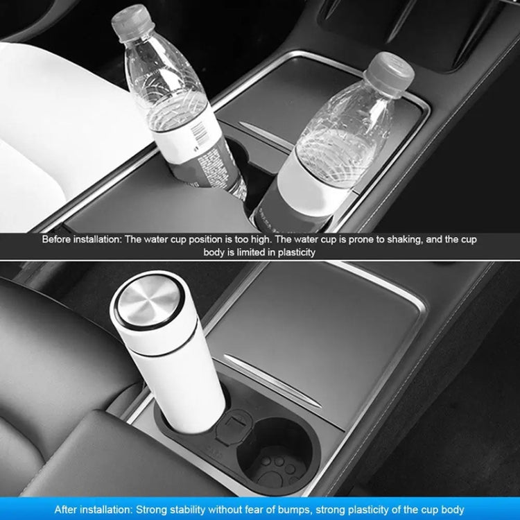 For Tesla Model 3 / Y Car Center Console Ashtray Style Water Cup Holder - Car Drink Holders by PMC Jewellery | Online Shopping South Africa | PMC Jewellery | Buy Now Pay Later Mobicred