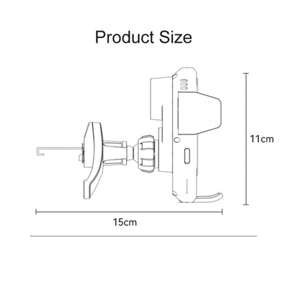 Yesido C312 Auto Alignment 15W Wireless Charging Air Outlet Car Holder - Wireless Charger Holders by Yesido | Online Shopping South Africa | PMC Jewellery | Buy Now Pay Later Mobicred