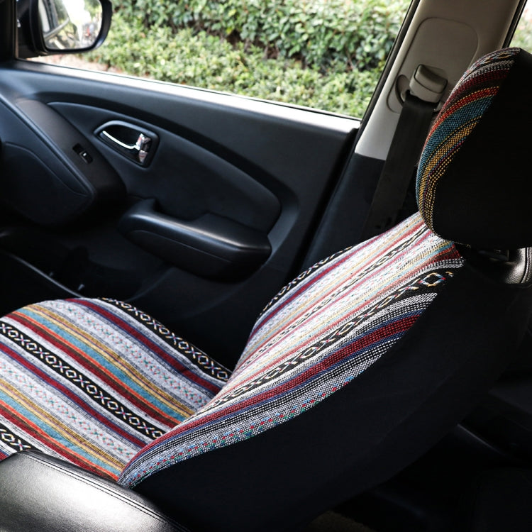 TIROL T25941 General Car Ethnic Style Double Front Seat Protective Cover - Seat Accessories by TIROL | Online Shopping South Africa | PMC Jewellery | Buy Now Pay Later Mobicred