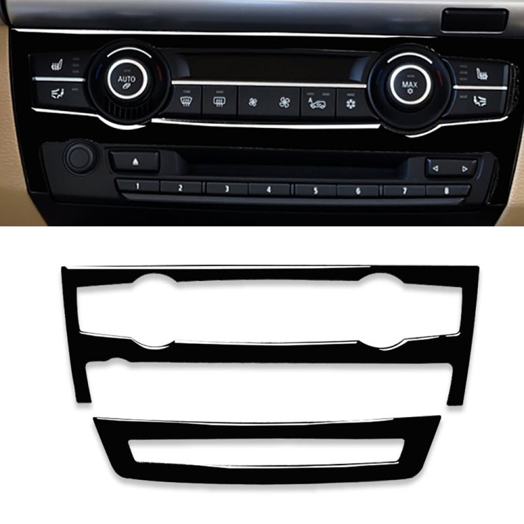 Car Air Conditioner Decorative Sticker Set for BMW E70 X5 2008-2013 / E71 X6 2009-2014, Left and Right Drive Universal(Black) - Car Interior Mouldings by PMC Jewellery | Online Shopping South Africa | PMC Jewellery | Buy Now Pay Later Mobicred