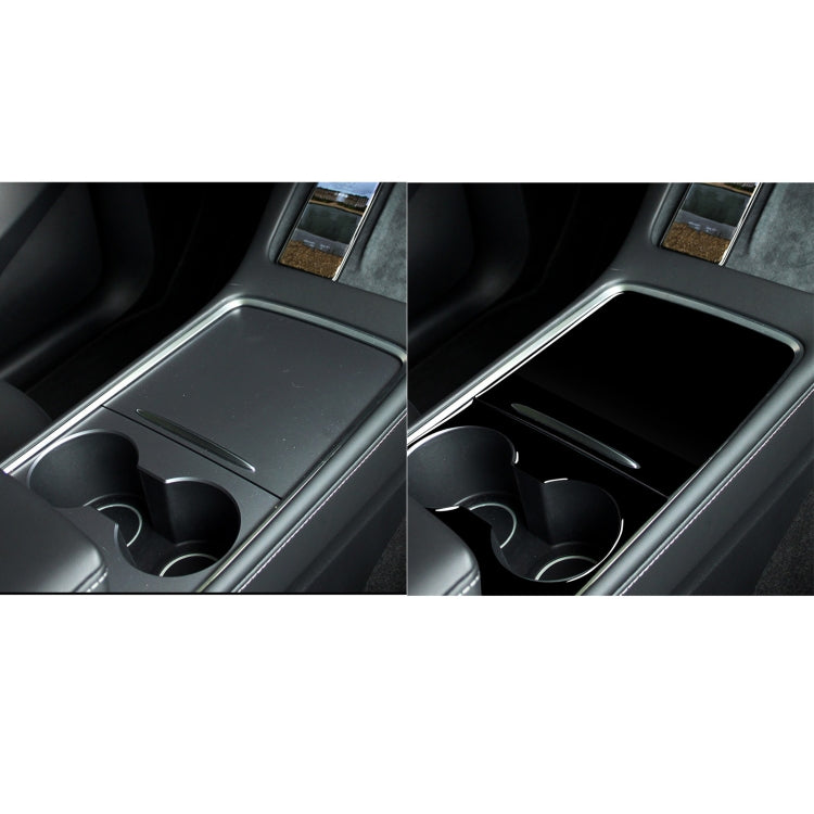 For Tesla Model 3 1105 Car Central Control Panel Decorative Sticker, Left and Right Drive Universal(Black) - Car Interior Mouldings by PMC Jewellery | Online Shopping South Africa | PMC Jewellery | Buy Now Pay Later Mobicred