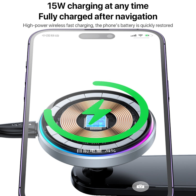 Yesido C292 15W Magnetic Suction Wireless Charging Car Holder - Wireless Charger Holders by Yesido | Online Shopping South Africa | PMC Jewellery | Buy Now Pay Later Mobicred