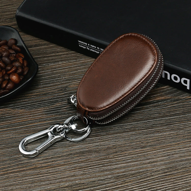 TP-9006 Double-deck Multi-function Car Key Bag(Coffee) - Car Key Cases by PMC Jewellery | Online Shopping South Africa | PMC Jewellery | Buy Now Pay Later Mobicred