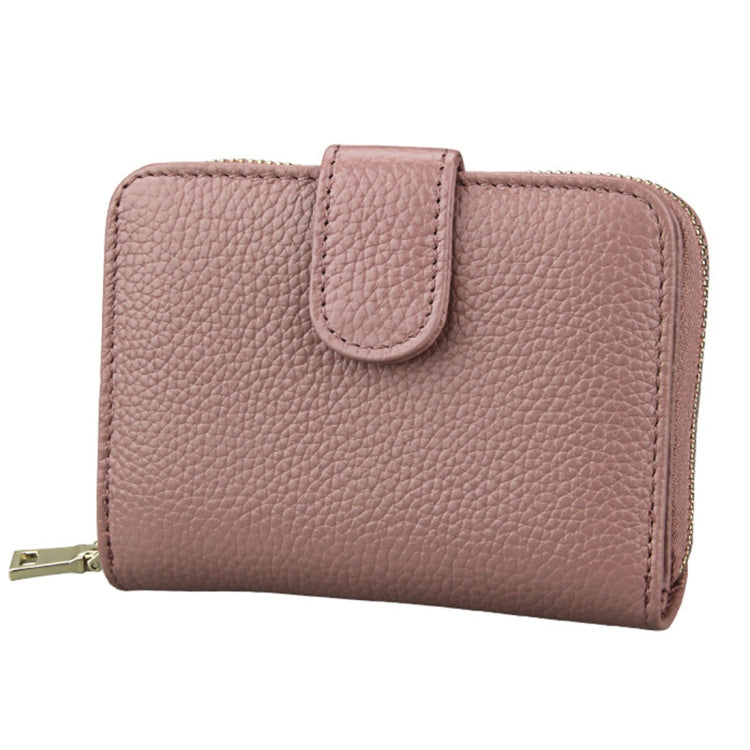 KB132 Female Style Full Grain Cow Leather Multifunctional RFID Wallet/ Card Bag/ Driving License Package(Pink) - Wallets by PMC Jewellery | Online Shopping South Africa | PMC Jewellery | Buy Now Pay Later Mobicred