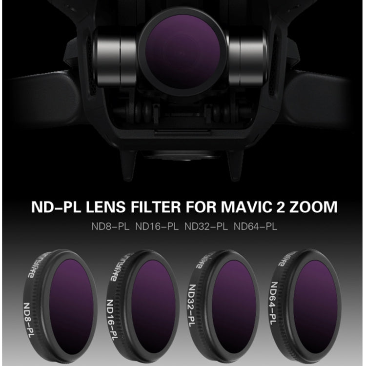 Sunnylife M2Z-FI288 ND8-PL + ND16-PL + ND32-PL + ND64-PL ND-PL Lens Filter for DJI Mavic 2 Zoom - Mavic Lens Filter by Sunnylife | Online Shopping South Africa | PMC Jewellery | Buy Now Pay Later Mobicred