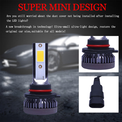 2 PCS 9006 DC9-36V / 36W / 3000K / 6000LM IP68 Car / Motorcycle Mini COB LED Headlight Lamps / Fog Light(Gold Light) - LED Headlamps by PMC Jewellery | Online Shopping South Africa | PMC Jewellery | Buy Now Pay Later Mobicred