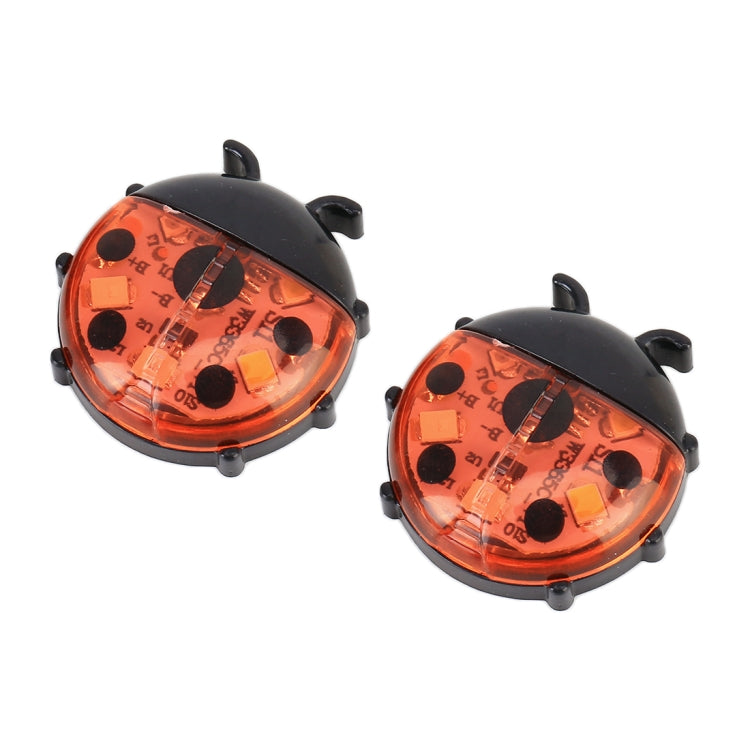 2pcs Ladybug Shape Car Door Anti-collision Colorful Warning Light(Red) - Warning Lights by PMC Jewellery | Online Shopping South Africa | PMC Jewellery | Buy Now Pay Later Mobicred