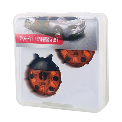 2pcs Ladybug Shape Car Door Anti-collision Colorful Warning Light(Red) - Warning Lights by PMC Jewellery | Online Shopping South Africa | PMC Jewellery | Buy Now Pay Later Mobicred