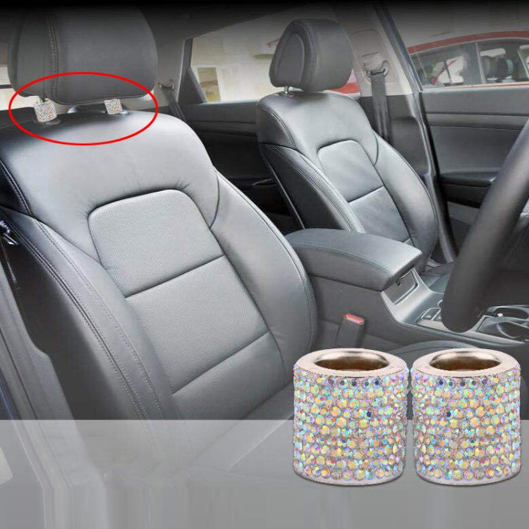 4 PCS Car Crystal Head Pillow Modified Decoration (Red) - Seat Accessories by PMC TechLife | Online Shopping South Africa | PMC TechLife | Buy Now Pay Later Mobicred