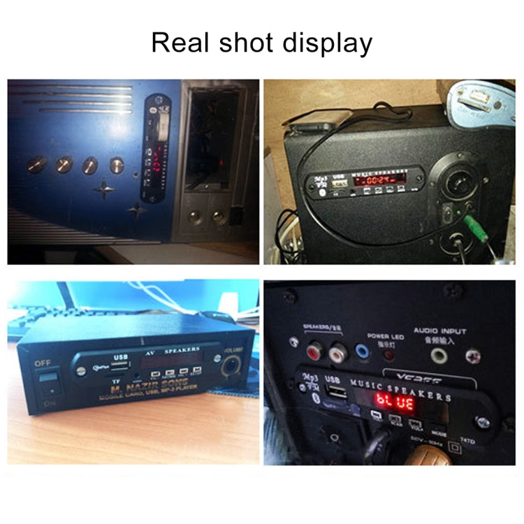 Car 12V Audio Bluetooth MP3 Player Decoder Board FM Radio TF USB 3.5 mm AUX, without Recording - Car MP3 & MP4 & MP5 by PMC TechLife | Online Shopping South Africa | PMC TechLife | Buy Now Pay Later Mobicred