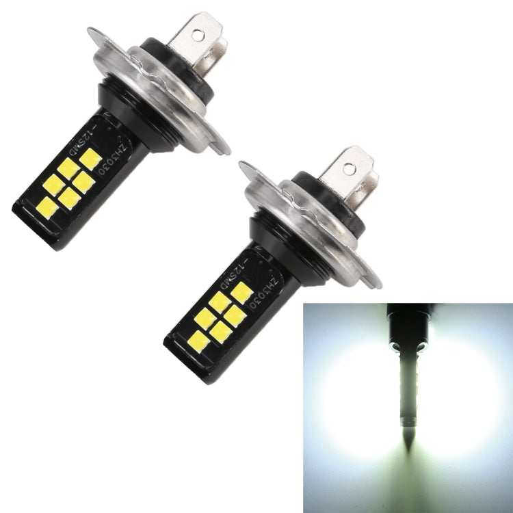 2 PCS H7 DC9-16V / 3.5W / 6000K / 320LM Car Auto Fog Light 12LEDs SMD-ZH3030 Lamps, with Constant Current (White Light) - Fog / Driving Lights by PMC Jewellery | Online Shopping South Africa | PMC Jewellery