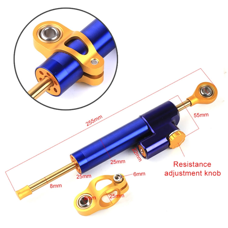 Motorcycle Handlebar Universal Shock Absorber Direction Damper Steering Stabilizer Damper Accessories(Black) - Engines & Engine Parts by PMC TechLife | Online Shopping South Africa | PMC TechLife