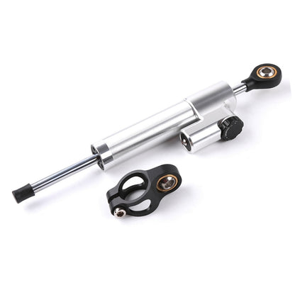 Motorcycle Handlebar Universal Shock Absorber Direction Damper Steering Stabilizer Damper Accessories(Silver) - Replacement Parts by PMC Jewellery | Online Shopping South Africa | PMC Jewellery