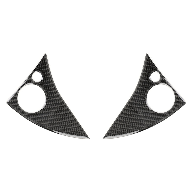 2 PCS Car Steering Wheel Button Carbon Fiber Decorative Sticker for Mercedes-Benz W204 2007-2010 - Car Interior Mouldings by PMC Jewellery | Online Shopping South Africa | PMC Jewellery | Buy Now Pay Later Mobicred