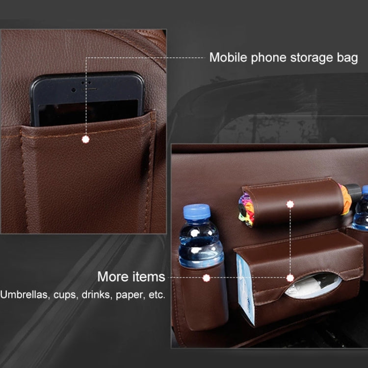 Multifunction Car Seat Pockets Folding Storage Bag (Beige) - Stowing Tidying by PMC TechLife | Online Shopping South Africa | PMC TechLife | Buy Now Pay Later Mobicred