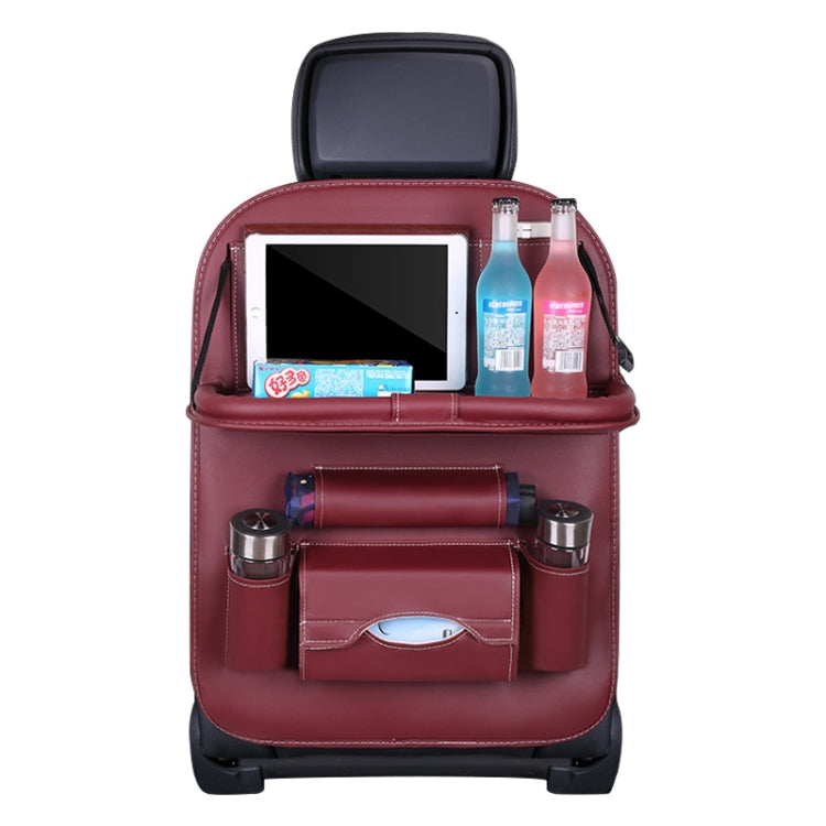Multifunction Car Seat Pockets Folding Storage Bag (Wine Red) - Stowing Tidying by PMC TechLife | Online Shopping South Africa | PMC TechLife | Buy Now Pay Later Mobicred