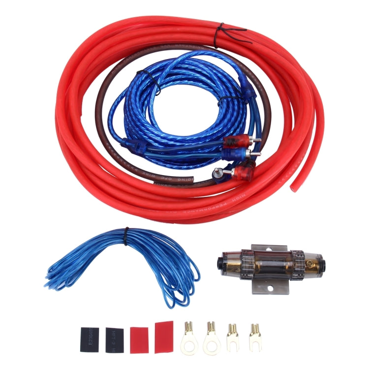 1200W 10GA Car Copper Clad Aluminum Power Subwoofer Amplifier Audio Wire Cable Kit with 60Amp Fuse Holder - DIY Cables by PMC Jewellery | Online Shopping South Africa | PMC Jewellery | Buy Now Pay Later Mobicred