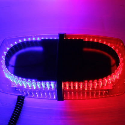 25W 240 LEDs Red Light + Blue Light Waterproof Strobe Light Dome Warning Light, DC 12V， Wire Length: 60cm - Warning Lights by PMC Jewellery | Online Shopping South Africa | PMC Jewellery | Buy Now Pay Later Mobicred