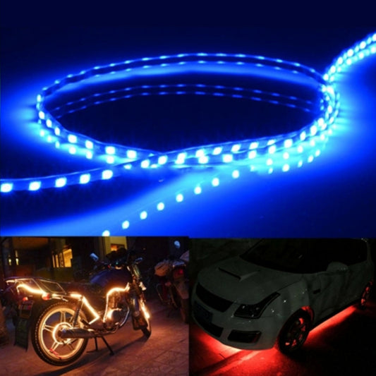 5 PCS 45 LED 3528 SMD Waterproof Flexible Car Strip Light for Car Decoration, DC 12V, Length: 90cm(Blue Light) - Decorative Lights by PMC Jewellery | Online Shopping South Africa | PMC Jewellery | Buy Now Pay Later Mobicred