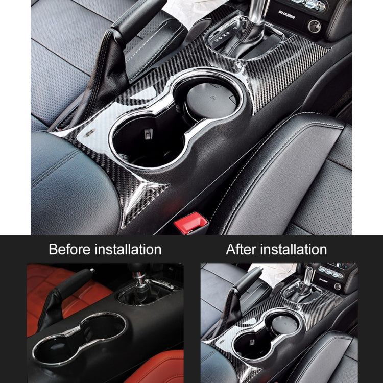 Car Gear Panel Water Cup Decorative Sticker for Ford Mustang 2015-2020 - Car Interior Mouldings by PMC TechLife | Online Shopping South Africa | PMC TechLife | Buy Now Pay Later Mobicred