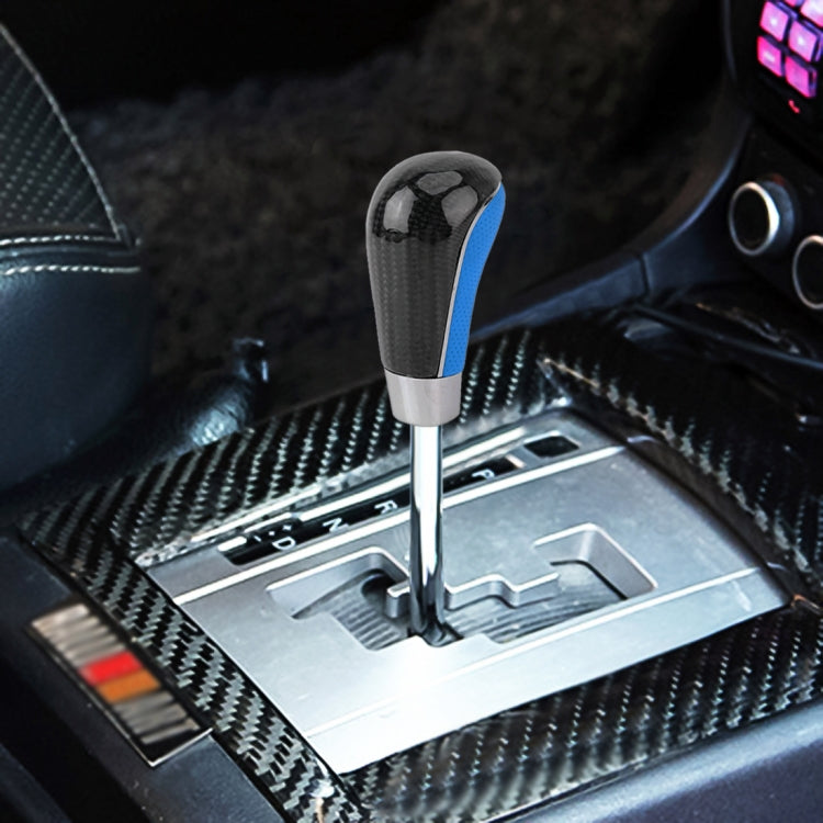 Universal Carbon Fiber Texture Leather Hole Pattern Car Gear Shift Knob Modified Shifter Lever Knob - Shift Knob by PMC TechLife | Online Shopping South Africa | PMC TechLife | Buy Now Pay Later Mobicred