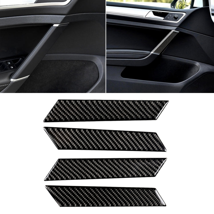 Car Carbon Fiber Door Handle Decorative Sticker for Volkswagen Golf 7 2013-2017 - Car Interior Mouldings by PMC Jewellery | Online Shopping South Africa | PMC Jewellery | Buy Now Pay Later Mobicred