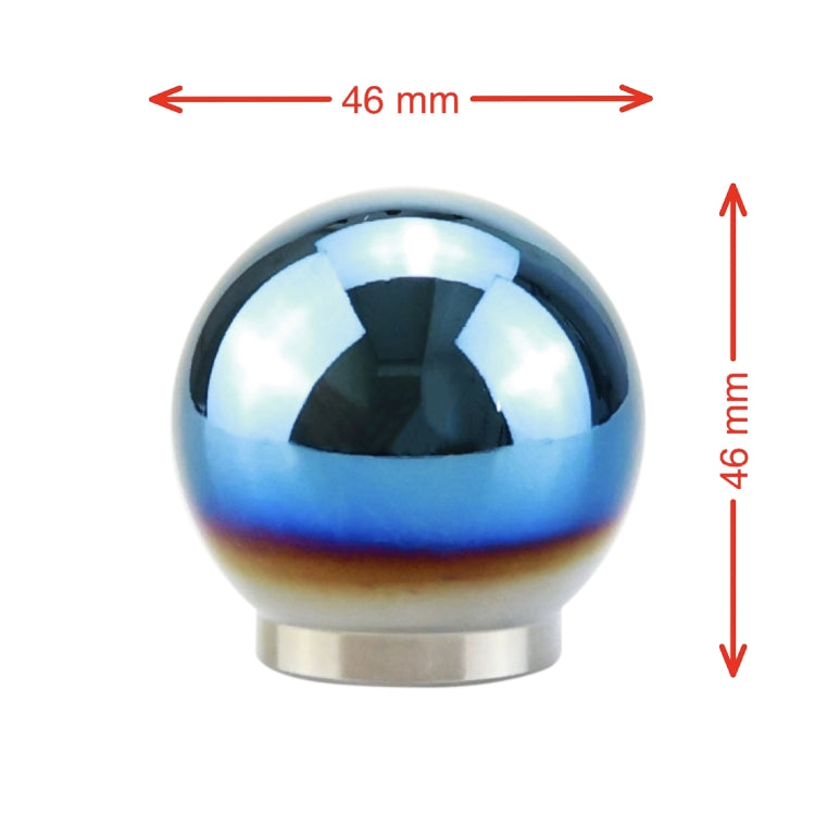 Universal Car Blue Ball Shape Aluminum Alloy Gear Shifter Lever Manual Automatic Shift Knob Adapter - Shift Knob by PMC Jewellery | Online Shopping South Africa | PMC Jewellery