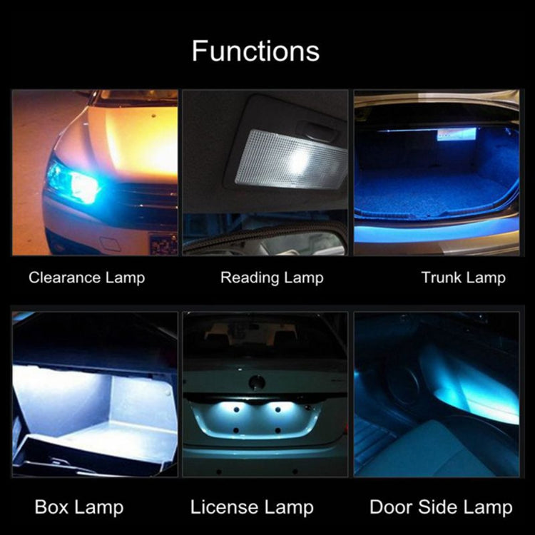 10 PCS T10 W5W DC 12V 1W 60LM Car Clearance Lights LED Marker Lamps with Decoder - Clearance Lights by PMC TechLife | Online Shopping South Africa | PMC TechLife | Buy Now Pay Later Mobicred