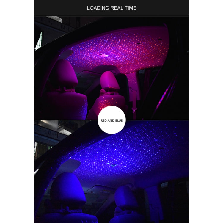 Car Roof Ceiling Decoration 5V Red Blue LED Star Night Lights Projector Atmosphere Galaxy Lamp - Atmosphere lights by PMC Jewellery | Online Shopping South Africa | PMC Jewellery | Buy Now Pay Later Mobicred