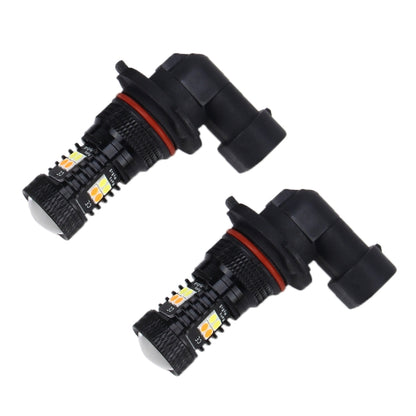 2 PCS 9006/HB4 DC 12V 5W 350LM Auto Car Fog Lights with 16 SMD-3030 LED Bulbs, White + Yellow Light - Fog / Driving Lights by PMC Jewellery | Online Shopping South Africa | PMC Jewellery | Buy Now Pay Later Mobicred