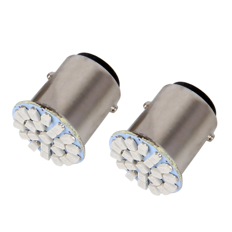 10 PCS Car Auto 1.2W 1157 BAY15D 22-LED Bulbs Brake Light - Brake Lights by PMC Jewellery | Online Shopping South Africa | PMC Jewellery | Buy Now Pay Later Mobicred