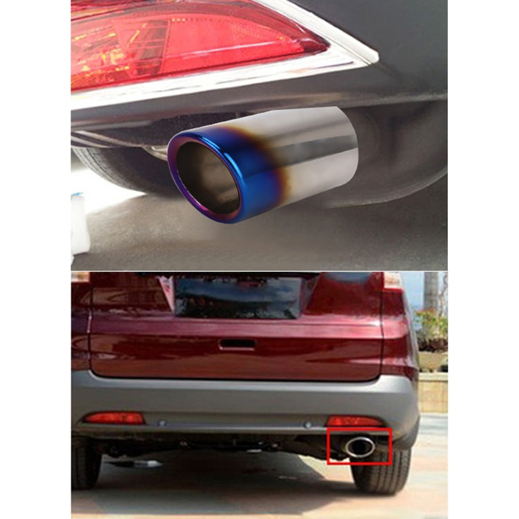 Car Styling Stainless Steel Exhaust Tail Muffler Tip Pipe for VW Volkswagen 1.2T Swept Volume(Blue) - Exhaust Pipes by PMC Jewellery | Online Shopping South Africa | PMC Jewellery