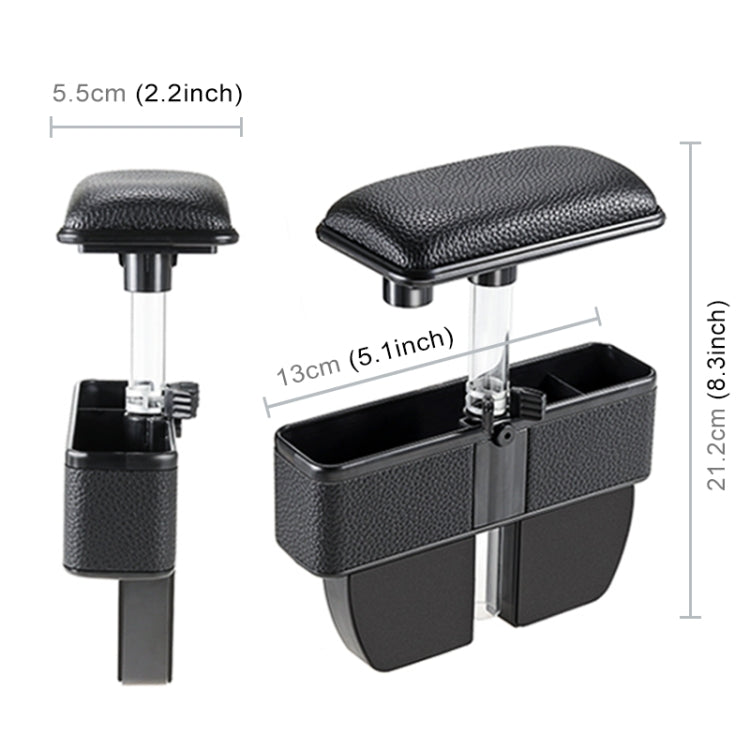 Universal Car Multi-functional Console Side Pocket Seat Gap Side Storage Box with Elbow Support Pad (Brown) - Stowing Tidying by PMC TechLife | Online Shopping South Africa | PMC TechLife | Buy Now Pay Later Mobicred