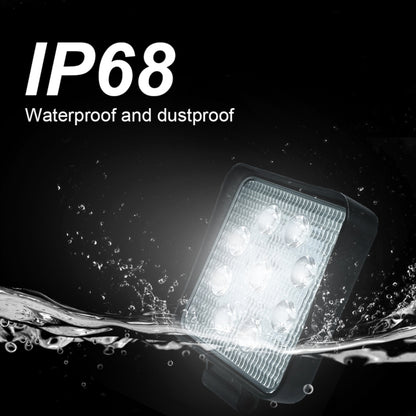 6.7W White Light Square-Shaped Waterproof Car Boat Marine Work Lights Spotlight LED Bulbs, DC 9-30V - Work Lights by PMC Jewellery | Online Shopping South Africa | PMC Jewellery | Buy Now Pay Later Mobicred