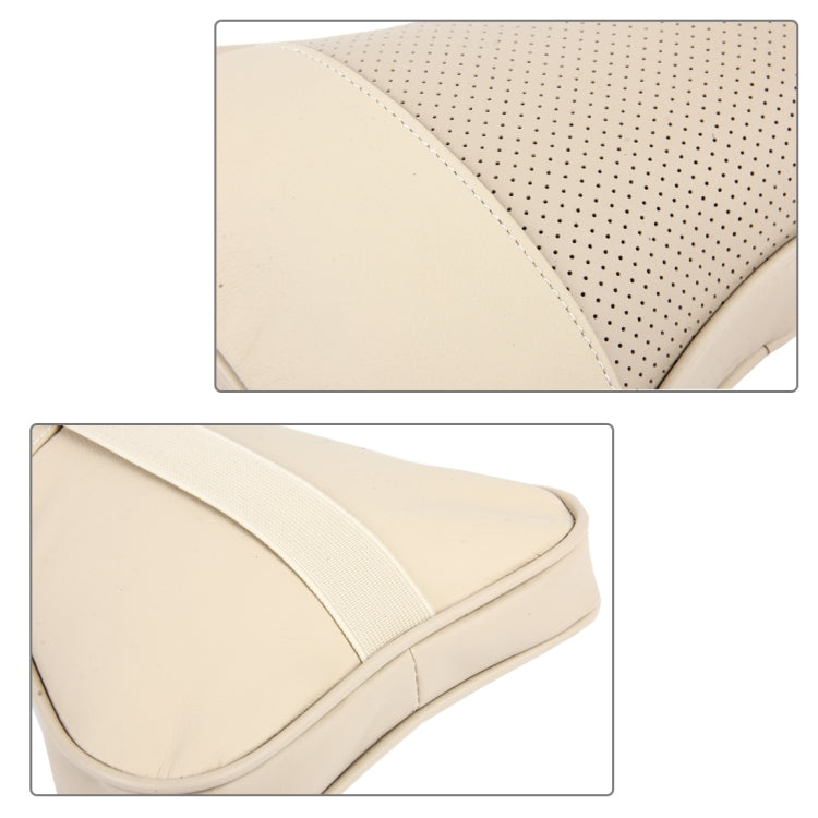 2 PCS MLC-06 Car Neck Pillow Soft Version Lovely Breathe Car Auto Head Neck Rest Cushion Headrest Pillow Pad (Khaki) - Seat Accessories by PMC Jewellery | Online Shopping South Africa | PMC Jewellery | Buy Now Pay Later Mobicred