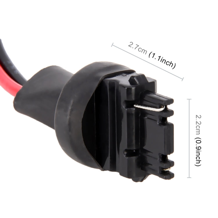1 Pair T25 / 3156 Bulb Holder Base Male Socket with Wire - Wires by PMC TechLife | Online Shopping South Africa | PMC TechLife | Buy Now Pay Later Mobicred