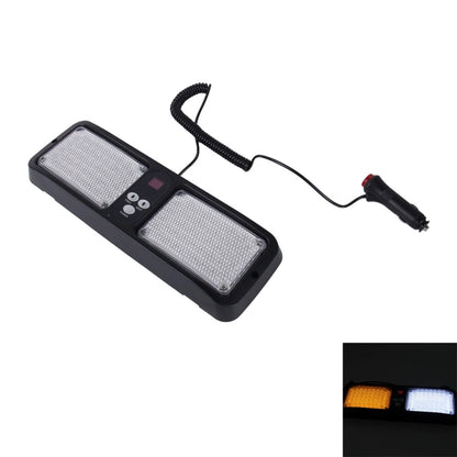 High qulaity DC 12V,9W LED Waterproof Car Sunshade Yellow Light + White Light Warning Lights Strobe Emergency Lights Flashing Light with 12 Kinds Flash Patterns - Warning Lights by PMC Jewellery | Online Shopping South Africa | PMC Jewellery | Buy Now Pay Later Mobicred